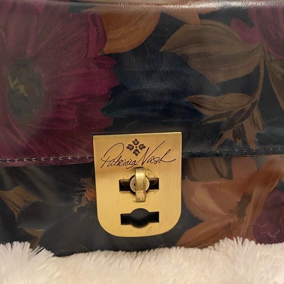 Patricia Nash Chauny Satchel purse UEC Peruvian painting collection - Picture 2 of 15